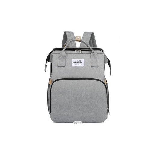 Artículos Militares - Mochila 3 En 1 Pañalera Cuna Y Mudador Portátil Para Bebés Gris