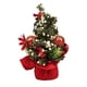 thumbnail image 4 of Árbol De Navidad En Miniatura DIY Mini árbol De Navidad Artificial Para Oficina Fiesta Hogar Rojo, 4 of 5
