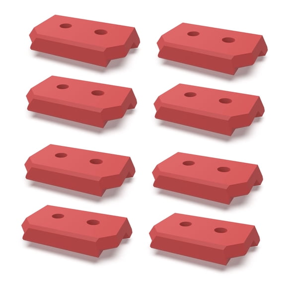 Patas De Montaje 8 Piezas Color Rojo Compatibles Con Milwaukee Packout