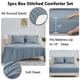 thumbnail image 5 of Juego de Edredón CozyLux Twin XL de 5 piezas – Azul grisáceo, 5 of 8