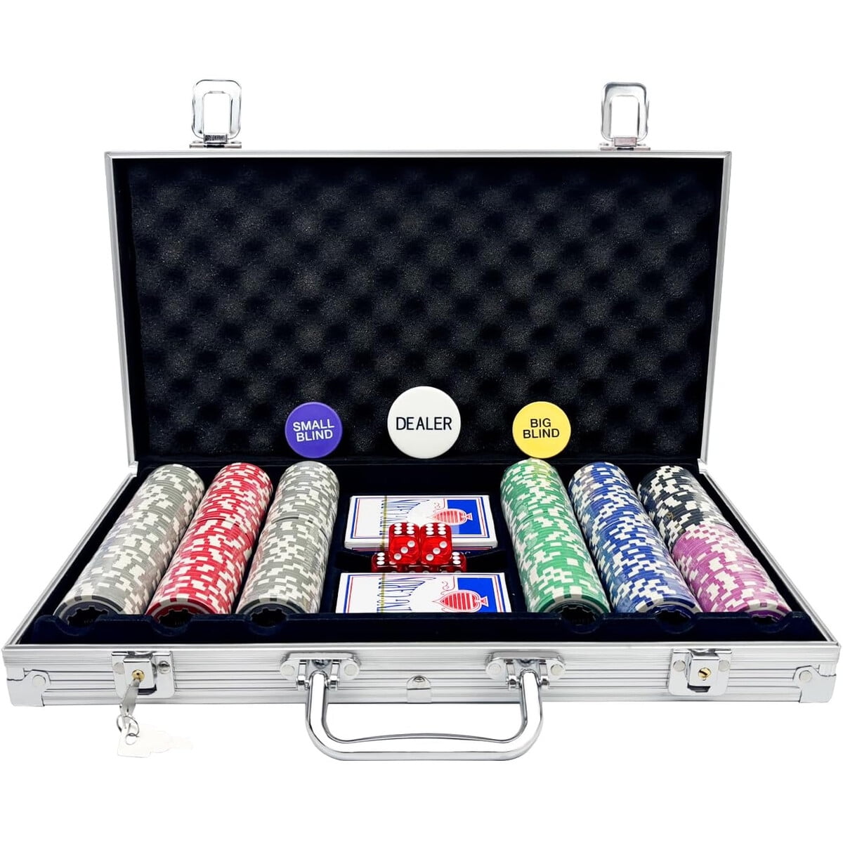 Set Fichas Poker Xapigo 300 Numeradas Estuche Aluminio