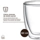 thumbnail image 5 of Set 4 Vasos Espresso Vidrio Doble Pared 80 ml Home Logics 1 un, 5 of 5