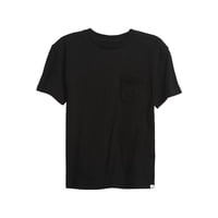 Camiseta Gap Pocket Crew Negra Para Niños Talla Xs