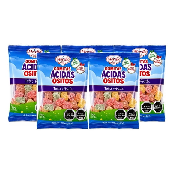 Pack Gomitas ácidas Ositos 5 un x 90gr