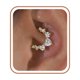 thumbnail image 1 of Pendientes ShineRose 8 mm/10 mm/12 mm CZ Hipoalergénicos, 1 of 6