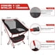 thumbnail image 2 of Sillas De Camping, Silla De Camping Plegable Ligera, Silla De Camping Ultraligera Compacta Estable Con Bolsa De Almacenamiento Portátil, Adecuado Para Al Aire Libre, Viajes, Playa, Picnic, 2 of 6