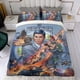 thumbnail image 4 of Arquero Conjunto de sábanas temático, trío de piezas, cómodo y amigable con la piel, diseño único, regalo de decoración para el hogar para familiares, amigos y fans,140cm *210cm, 4 of 6