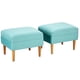 thumbnail image 1 of Set Poufs Provenza Felpa 04Turquesa, 1 of 5