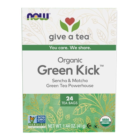Té Verde Orgánico Now Foods Green Kick 24 Bolsas
