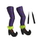 thumbnail image 5 of 2 Patas De Bruja De Halloween Con Estacas Para Jardín, Patio Y Exterior, Color Morado, 5 of 5