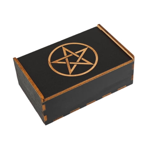 Magideal - Caja De Almacenamiento Para Cartas De Tarots, Caja De Almacenamiento Para Decoración Del Hogar, Contenedor Resistente Multifuncional, Caja Rectangular C