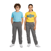 Genérico - Pantalon Softshell Cintura Elástica Para Niños Con Micropolar Senderismo