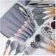 thumbnail image 4 of Kit Avanzado De Utensilios De Cocina De Silicona En Color Gris - Resistentes Al Calor Con Mangos De Madera, 4 of 7