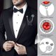 thumbnail image 3 of Uxcell Gem Chain Brooch Pins, 2 piezas de alfileres de cadena colgante, alfiler de traje, borla, insignia de cristal redonda, alfileres de solapa para camisas de mujeres y hombres, 3 of 7