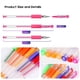 thumbnail image 2 of Plumas Gel Taotree 32 Colores Neón con Brillo Punta Fina, 2 of 7