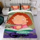 thumbnail image 4 of Tal como lo contó Ginger Conjunto de sábanas temático, trío de piezas, cómodo y amigable con la piel, diseño único, regalo de decoración para el hogar para familiares, amigos y fans,173cm *218cm, 4 of 6
