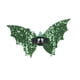 thumbnail image 2 of Horquilla Para El Pelo Con Forma De Murciélago Y Lazo Para Halloween, Pasador Para El Pelo Con Forma De Ala De Murciélago Para Festivales, Viajes Diarios, Color Verde, 2 of 5