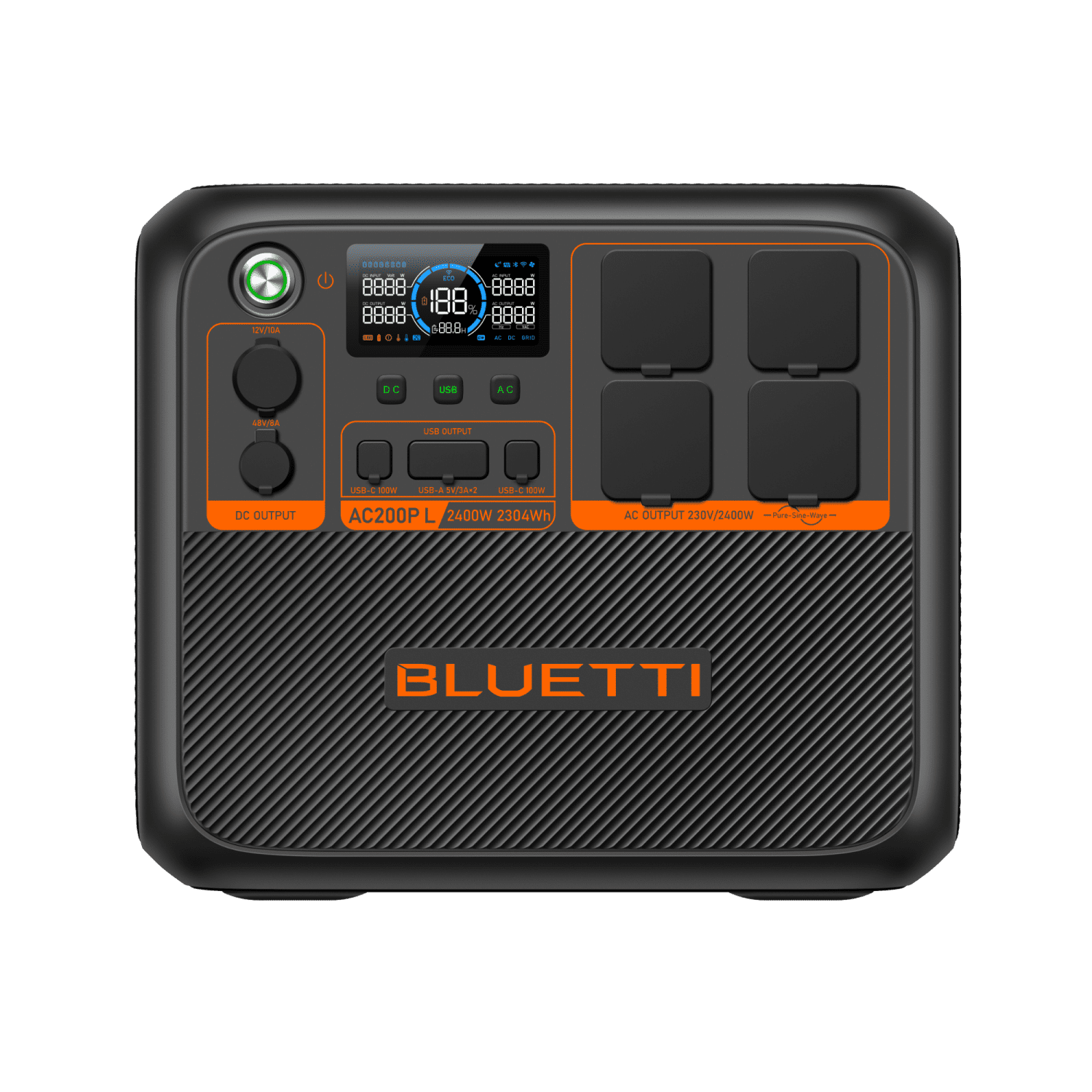 Generador Solar Energia Portatil Ac200p L 2304wh Bluetti