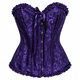 thumbnail image 2 of Corset Estilo Victoriano Con Broches Ajustable Disfraz Mujer violeta L, 2 of 3