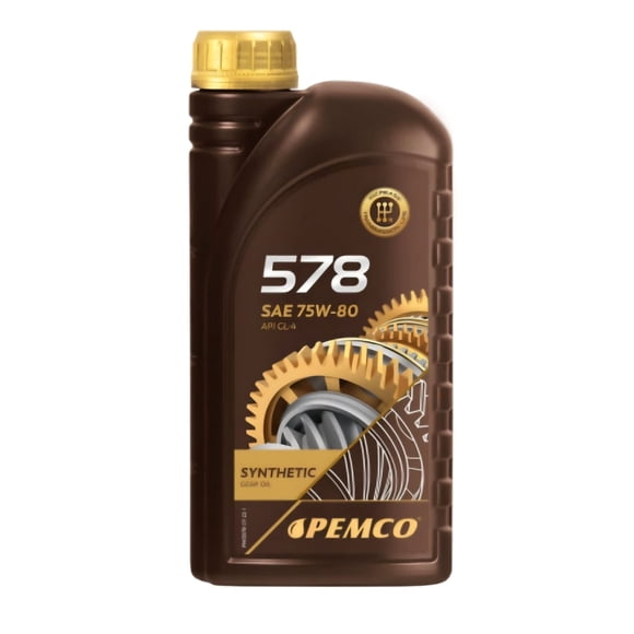Aceite caja mecanica 75w80 sintetico pemco 1 litro