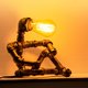 thumbnail image 4 of Lámpara de mesa LCYY.TG Robot de metal estilo steampunk 110V, 4 of 6