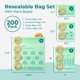 thumbnail image 2 of Las bolsas de almacenamiento de alimentos compostables se adaptan a un juego resellable para preparar comidas, 2 of 8