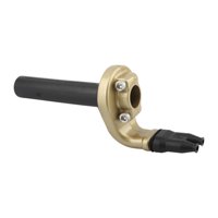 Ioensy - Acelerador De Motocicleta Para Manillar De 22 Mm, Accesorios De Motocross, Color Negro Y Dorado.