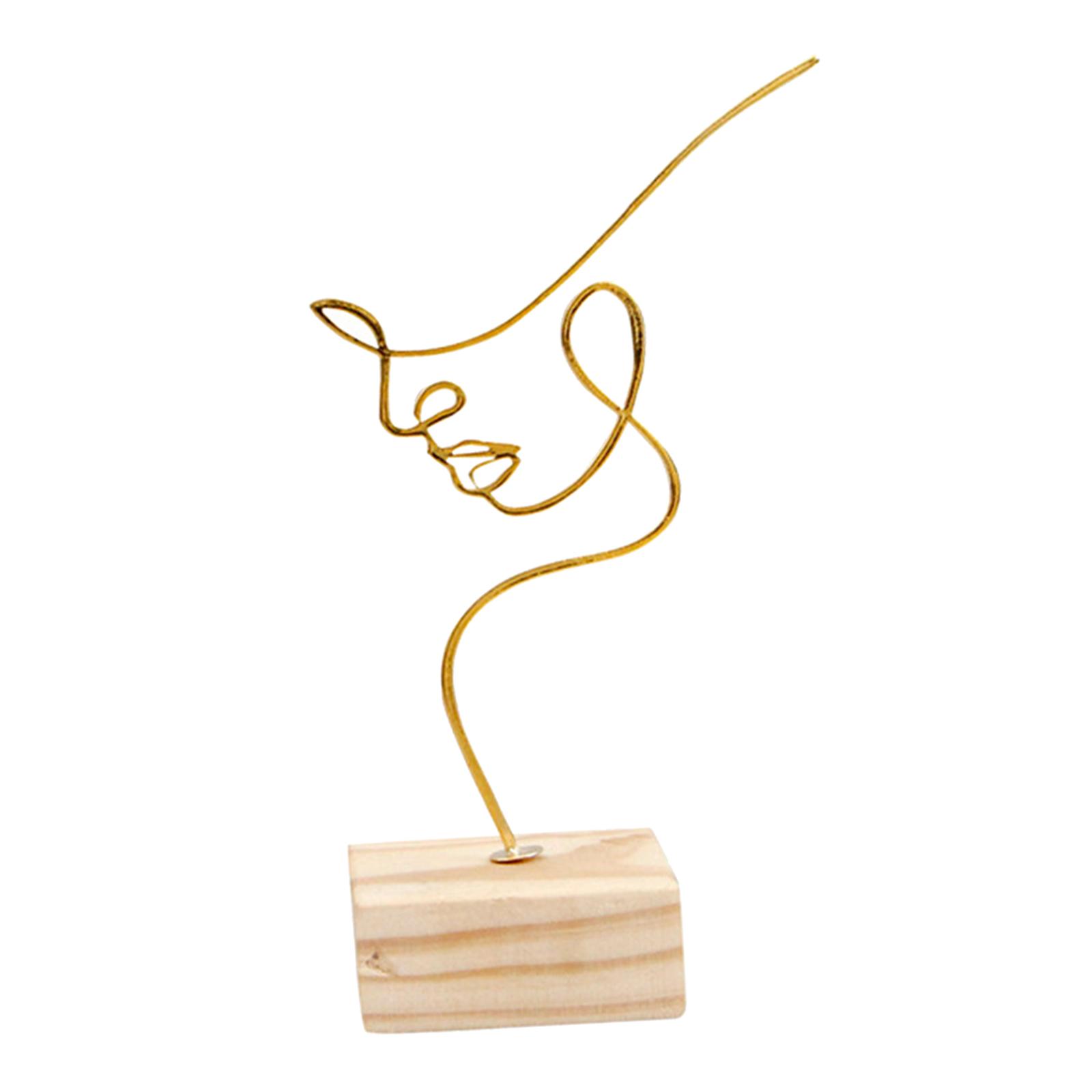 Bothyi - Escultura De Arte Abstracto Estatua Ornamento Artesanías Para Decoración De Oficina 12,5X7X19,5 Cm