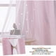 thumbnail image 3 of Cortina opaca rosa - Juego de 2 cortinas para dormitorio infantil con estrellas, translúcidas térmicas y luminosas, bloque decorativo, 132 x 160 cm (largo x alto), rosa claro, 3 of 5