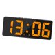 thumbnail image 4 of Despertador electrónico, pantalla LED USB con 2 alarmas con atenuador de repetición Brillo ajustable Modo de brillo 5 para personas mayores Oficina en Naranja, 4 of 6