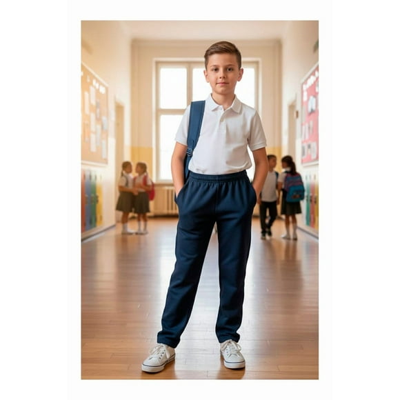 Pantalon Buzo Escolar Azul Marino