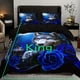 thumbnail image 1 of 3pcs Fashion Duvet Cover Set, Wolf Blue Rose Print Bedding Set, Soft Comfortable Breathable Duvet Cover, For Bedroom Guest Room Decor (1*Duvet Cover + 2*Pillowcase, Without Core), 1 of 3