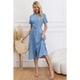 thumbnail image 3 of Vestido Largo Primavera Mujer Semi Formal Casual Con Mangas Premium323, 3 of 3