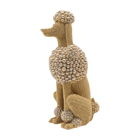 Bothyi - Estatua De Perro Caniche, Adorno Decorativo, Modelo De Perro, Figura Para Cafetería, Dormitorio, Hogar