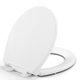 thumbnail image 1 of Asiento de inodoro Eillbar redondo 42 cm, cierre suave, blanco, 1 of 6