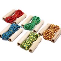 Inaltum Fitness - Cuerda De Salto Madera Boxeo Aeróbico Entrenamiento Cardio - Azul