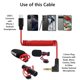 thumbnail image 2 of Cable de micrófono USB C a TRS de 3,5 mm para Rode, Movo y Comica, 2 of 4