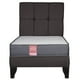 thumbnail image 2 of Cama Europea America-Gris + Respaldo Atenas 1 PL Tela Chocolate, 2 of 8