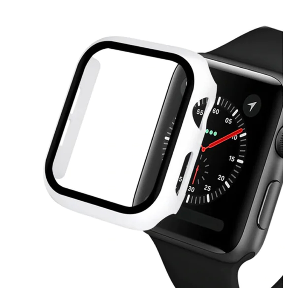 Vanan - Protector Carcasa Glass Para Apple Watch 41Mm Blanco