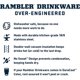 thumbnail image 4 of Vaso YETI Rambler 473 ml de acero inoxidable con aislamiento al vacío, 4 of 8