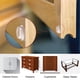 thumbnail image 3 of Topes adhesivos para puertas de gabinete GorillaGrit, 50 piezas, transparentes, 12,7 mm, 3 of 8