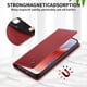 thumbnail image 3 of Funda Billetera de Cuero para [Xiaomi Redmi 15C], Bloqueo RFID, Tarjetas y Soporte Rojo, 3 of 5