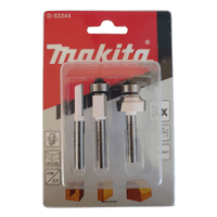 Set De Fresas Para Router 1/4 - 3Und Makita D-53344