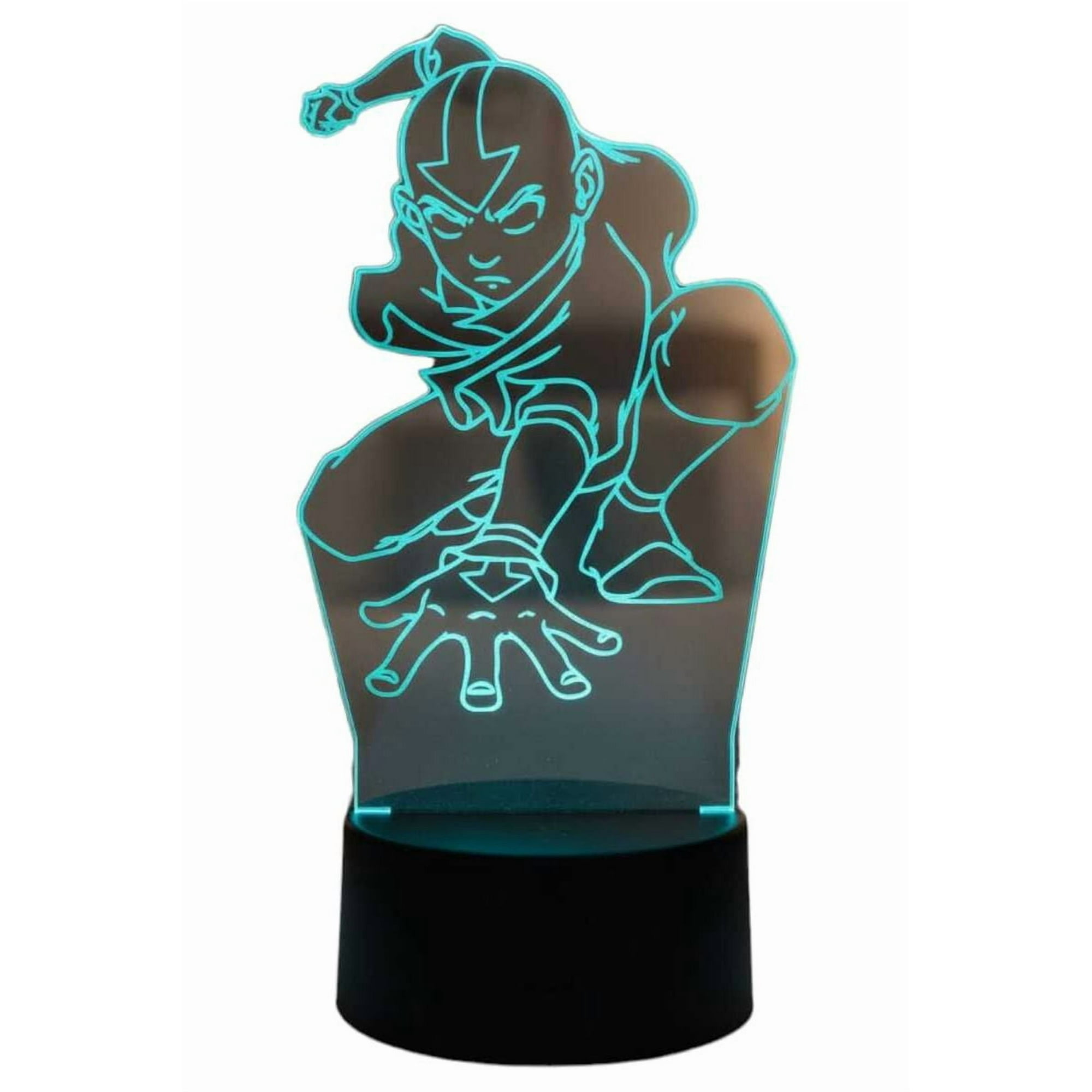 Lampara Ilusion 3d Aang De 7 Colores, Base Touch