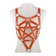 thumbnail image 1 of PU Leather Body Harness Fetish Punk Goth Metal Rivet Belt Strap Pentagram Bra, 1 of 3