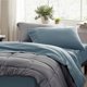 thumbnail image 3 of Juego de sábanas Bedsure Twin Soft de 3 piezas Hotel Luxury Blue, 3 of 7