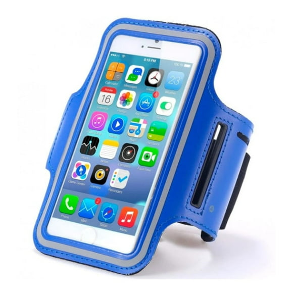 Brazalete De Teléfono Celular Para Correr Deportivo Trotar Azul