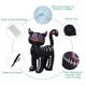 thumbnail image 4 of Gato negro inflable VENLOIS para Halloween de 1,2 m con luces LED, 4 of 8
