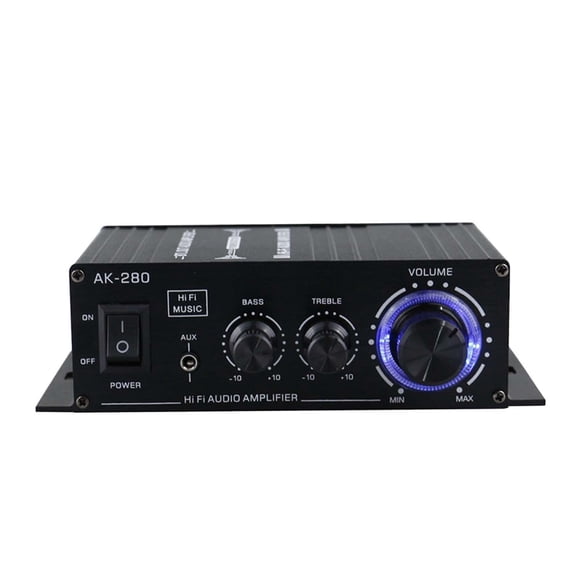 AK-280 Mini Amplificador De Potencia De Audio Digital Amplificador Estéreo HiFi De Doble Canal