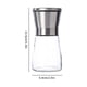 thumbnail image 2 of Molinillo de pimienta manual recargable de 180 ml, acero inoxidable, grosor ajustable, plateado., 2 of 6